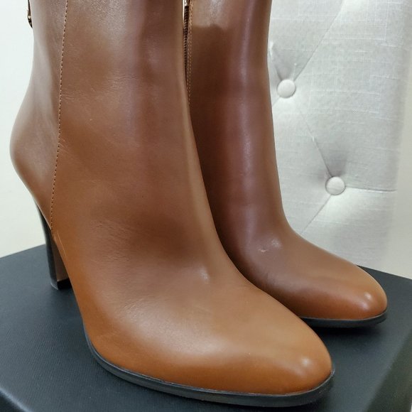 Coach "Jemma" brown ankle booties - Picture 2 of 7